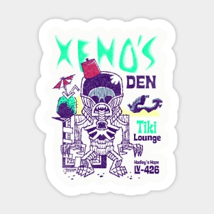 Xeno's Den Tiki Lounge Sticker